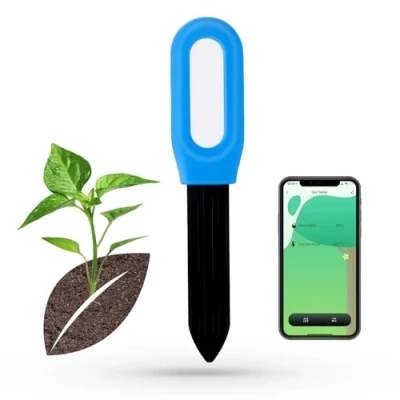 Afbeelding van Tolesum Bodemvochtigheidssensor, intelligente plant hygrometer, luchttemperatuurmonitor, Zigbee Hub vereist, vochtigheid/temperatuurmeter voor tuinbeplanting