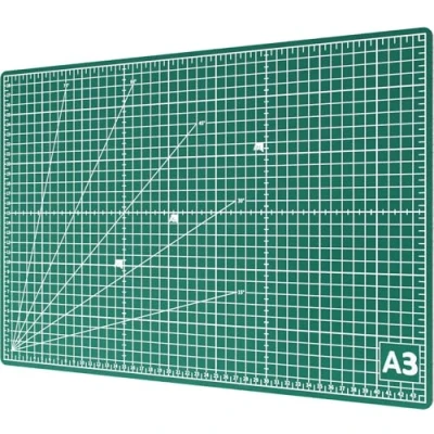 Afbeelding van ACROPAQ Snijmat A3, 45 x 30 cm, Dubbelzijdig bedrukt, Zelf herstellend Groen