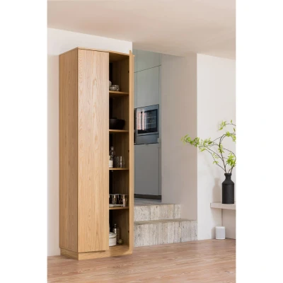 Afbeelding van Woood Zuma Hoge Kast Eiken Transparant 67cm