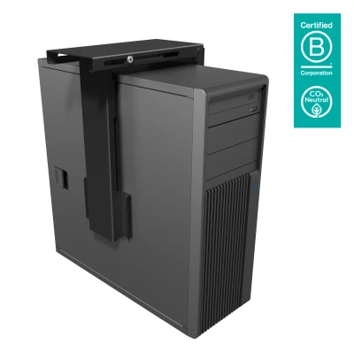Afbeelding van CPU houder Dataflex onder bureau zwart