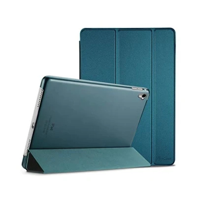 Afbeelding van ProCase iPad Pro 9,7 inch ultra dunne smart case, lichte stand beschermhoes shell met doorzichtige matte achterkant voor Apple 9.7 (A1673 A1674 A1675) groenblauw
