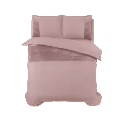 Afbeelding van Dekbedovertrek 1 Persoons 140x200 Sleeptime Microvezel Roze Inclusief Kussensloop