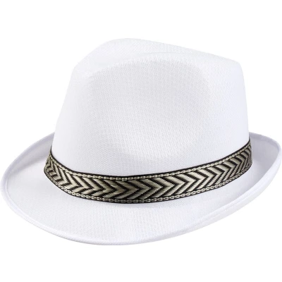 Afbeelding van Boland Hoed Funky Wit 59 Volwassenen Unisex 20&#039;s Roaring Twenties