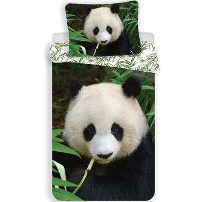 Afbeelding van Animal Pictures Panda Dekbedovertrek Eenpersoons 140 x 200 cm Multi