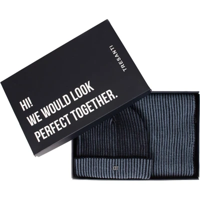 Afbeelding van TRESANTI DEVIN Giftbox met sjaal en muts Royal Blauw