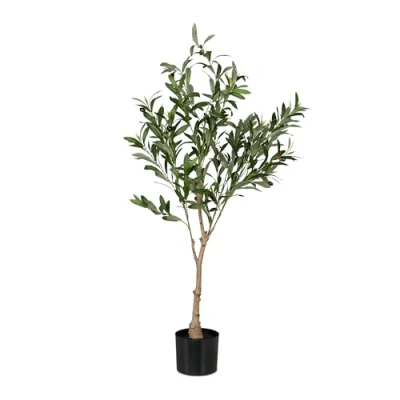 Afbeelding van olijfboom kunst in pot 120 cm voor binnen