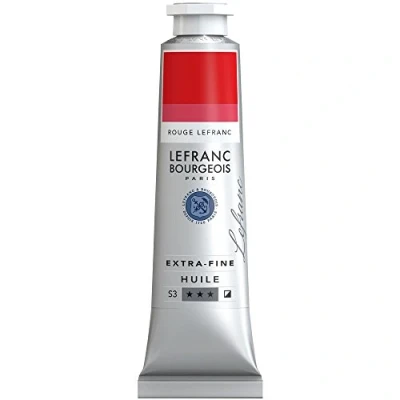 Afbeelding van Lefranc Bourgeois 405061 Extra fijne olieverf met hoogwaardige kunstenaarspigmenten, lichtecht, verouderingsbestendig 40ml Tube, Red