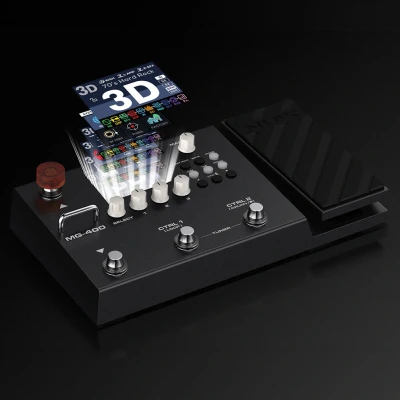 Afbeelding van NUX MG 400 Multi FX gitaar pedaal met dubbele processors en levert high definition modellen verhoogde flexibiliteit. Geïntegreerd effect