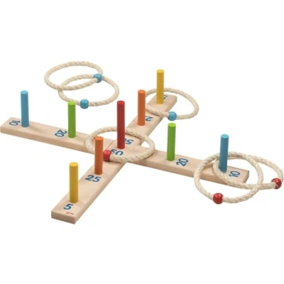 Afbeelding van Goki Hoopla game with 6 sisal rings