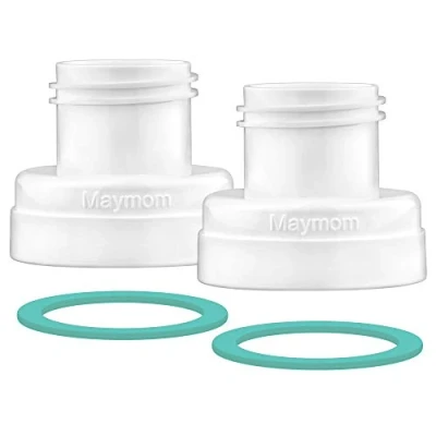 Afbeelding van Maymom Conversiekit compatibel met Medela Sonata, Style Flex pomp te gebruiken Phillips Avent Klassieke flessen Natuurlijke PP fles Spectra Wide Mouth Bottle Thread Changer Converter