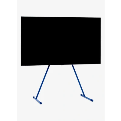 Afbeelding van Pedestal Viva tv standaard voor 40 tot 70 inch Hoogwaardige in modern design robuuste stalen poten stijlvolle met schuine en afgeronde voeten (blauw)