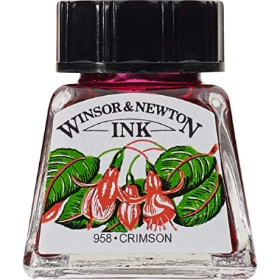 Afbeelding van Winsor &amp; Newton Drawing Ink Crimson 14ml