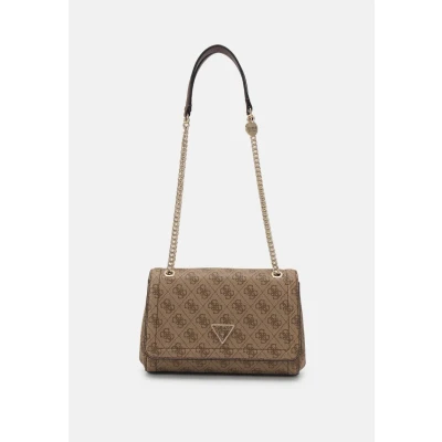 Afbeelding van Guess Noelle Girlfriend Satchel Handtas, Dames, Maat: One Size, Latte/brown