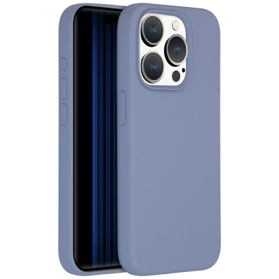Afbeelding van Apple iPhone 15 Pro MagSafe Hoesje Siliconen en TPU (zacht) Accezz Softcase/Backcover Grijs Telefoonhoesje