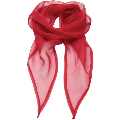 Afbeelding van Premier Ladies Chiffon Scarf PR740 Red