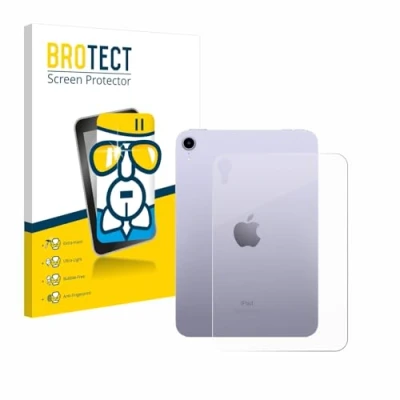 Afbeelding van BROTECT Glas Screen Protector voor Apple iPad Mini 7 WiFi Cellular 2024 (Achterkant) Schermbeschermer [9H Hardheid, Beschermglas Folie niet Glas]