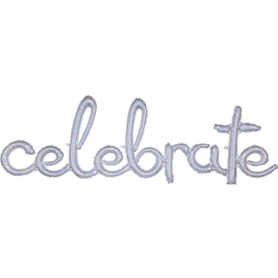 Afbeelding van Amscan Ballon Celebrate 149 Cm Folie Zilver