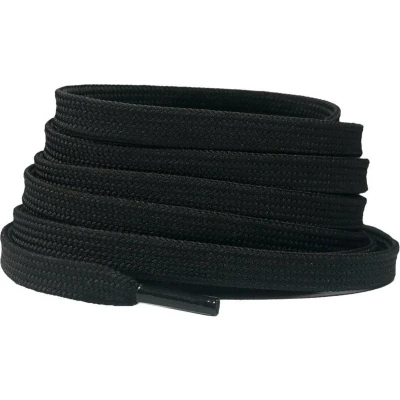 Afbeelding van Platte schoenveters 8mm polyester Zwart 120cm