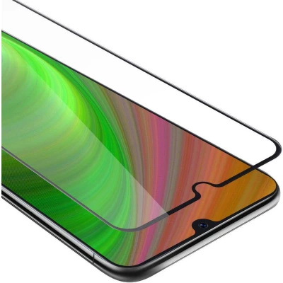 Afbeelding van Cadorabo Screenprotector geschikt voor Samsung Galaxy A40 Volledig scherm pantserfolie Beschermfolie in TRANSPARANT met ZWART Gehard (Tempered) display beschermglas 9H hardheid 3D Touch