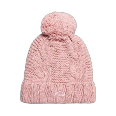 Afbeelding van Superdry Bobble Muts, Dames, Maat: One Size, Rose tweed