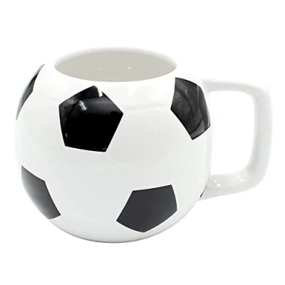 Afbeelding van Dekohelden24 koffiemok van keramiek als voetbal afmetingen: ca. H/Ø: 10 x 7 cm/inhoud: 400ml