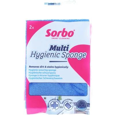 Afbeelding van Sorbo Hygienic Sponge Antibacterieel Behandeld Spons 2 Stuks