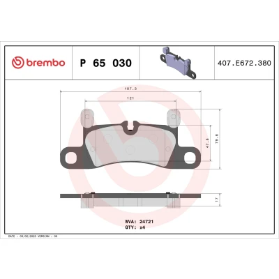 Afbeelding van Brembo Remblokset P 65 030