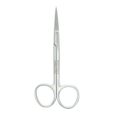 Afbeelding van BeautyTools Professional Wenkbrauwschaar Wenkbrauw Trimmer Lang Eyebrow Scissor Stevig Recht snijvlak INOX (11.5 cm) (NS 0782)