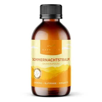 Afbeelding van Sauna infusie met natuurlijke etherische oliën Saunaolie Saunageur Lemongras, bloedsinaasappel, bergamot (Zomernachtdroom 100 ml)