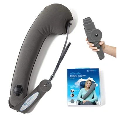 Afbeelding van Travelrest® Ultimate Travel Kussen Ergonomisch Leun erin om te slapen Fall Asleep Sneller, Blijf langer (Rolls Up Small) (2 jaar garantie)
