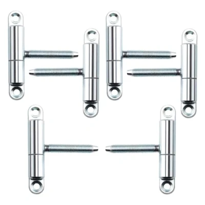 Afbeelding van SOTECH 6 stuks deurscharnieren opschroefscharnier 15 x 83 mm met stift M8 47 voor binnendeuren om op te schroeven/boren (verzinkt staal)