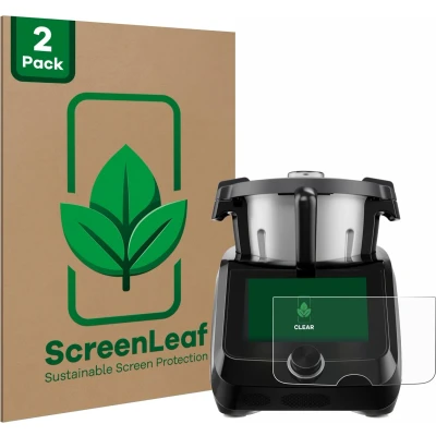 Afbeelding van ScreenLeaf Screenprotector voor SilverCrest Monsieur Cuisine Smart BLACK EDITION Duurzame schermbescherming Folie Beschermfolie transparant (2 Stuks)