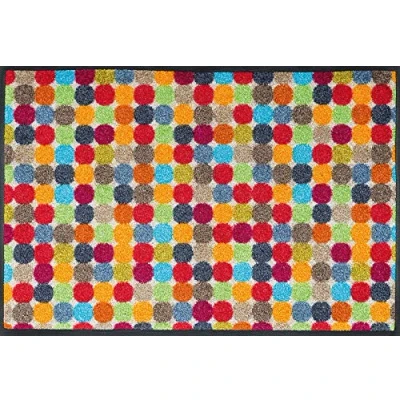 Afbeelding van wash+dry by Kleen Tex Mat Mikado Dots Inloopmat, antislip, wasbaar