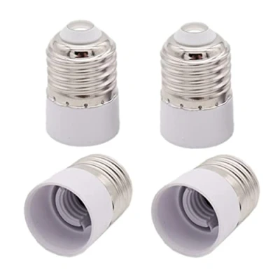 Afbeelding van 4x E27 naar E14 lampvoet adapter LED lampen fitting