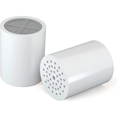 Afbeelding van Dogfish Douchefilter met 20 standen voor hard water, vitamine C, hoogwaardige universele kalkfilter het verwijderen van chloorfluoride, zware metalen en andere sedimenten, 2 stuks