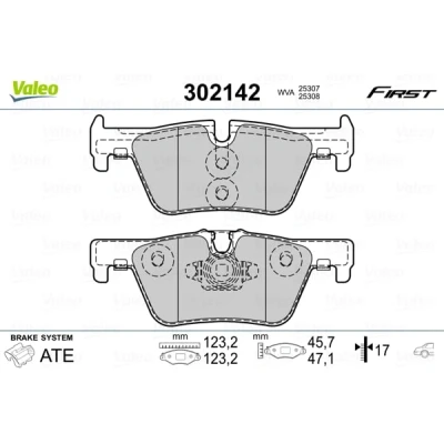 Afbeelding van Valeo Remblokset 302142