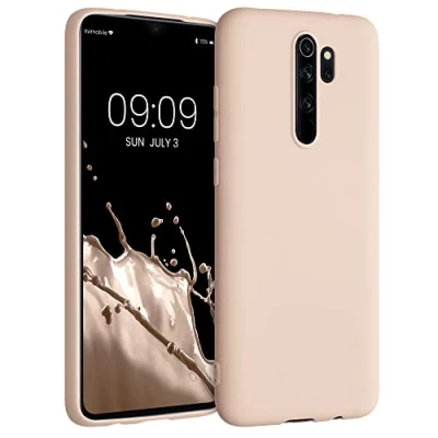 Afbeelding van kwmobile telefoonhoesje geschikt voor Xiaomi Redmi Note 8 Pro Hoesje smartphone Back cover in kokosmelk