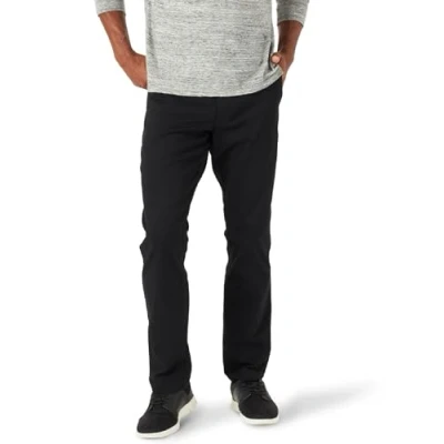 Afbeelding van Lee Heren Extreme Motion Taps toelopende broek met vlakke voorkant, Zwart, 38W / 34L
