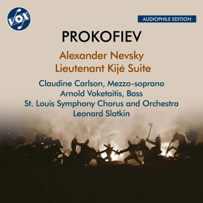 Afbeelding van Arnold Voketaitis, Claudine Carlson, Leonard Slatkin Prokofiev: Alexander Nevsky / Lieutenant Kije Suite (CD)