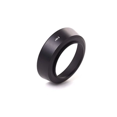 Afbeelding van vhbw Zonnekap compatibel met Nikon Nikkor AF 35 mm f/2 D 52 lens zwart, metaal, rond