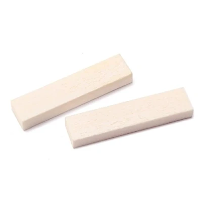 Afbeelding van Alnicov 2Pcs Gitaar Bone Noten Blank 52mmx 10mmx 6mm Voor Accoustic/Klassieke DIY