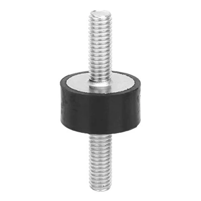 Afbeelding van 4 stuks M6 trillingsdempende rubberen isolatorbevestigingen met 2 schroefdraadbouten Schokdemper Dubbele uiteinden Schroef Trilling Dempingbevestigingen Silent Block Demper Auto Boat Coil (VV20 * 10 18)