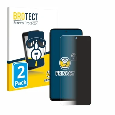 Afbeelding van BROTECT privacy screenprotector voor Motorola Moto G15 Power Folie Beschermfolie Blauwlichtfilter (2 Stuks)