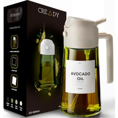 Afbeelding van CREADY Oliespray, 500 ml, groen glas, zwart