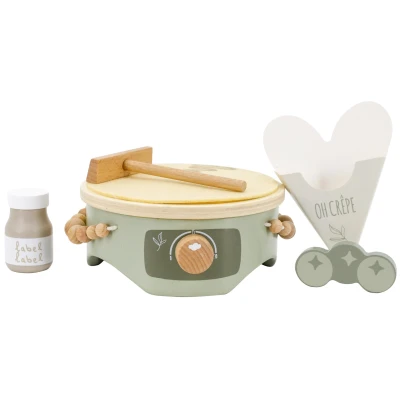 Afbeelding van Label Olijfgroen Houten Crepe Maker LLWT 27587