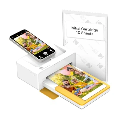 Afbeelding van Kodak PD460 Photo Printer 10 x 15 cm Bluetooth &amp; Dock White Yellow