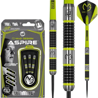 Afbeelding van WINMAU Michael Van Gerwen MvG Aspire: Steeltip Tungsten Dartpijlen Professioneel 23 gram
