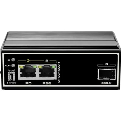 Afbeelding van LevelOne IGP 0310 netwerk switch Gigabit Ethernet (10/100/1000) Power over (PoE) Zwart