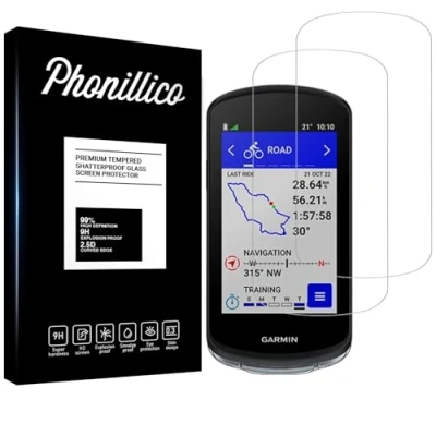 Afbeelding van Screen Protector compatibel met Garmin Edge 1040/Edge 1040 Solar [Pack 2] displaybeschermfolie GPS fiets PHONILLICO