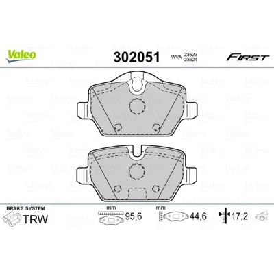 Afbeelding van Valeo Remblokset 302051